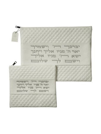 סט תיקי טלית ותפילין דמוי עור א... | תיקי טלית ותפילין